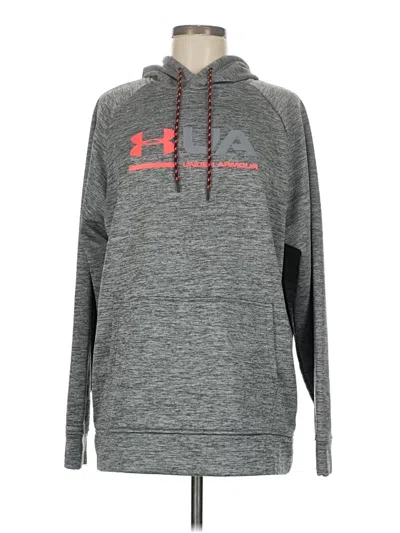 Pre-owned Under Armour Pullover Hoodie In Gray