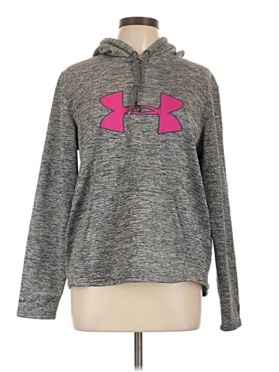 Pre-owned Under Armour Pullover Hoodie In Gray