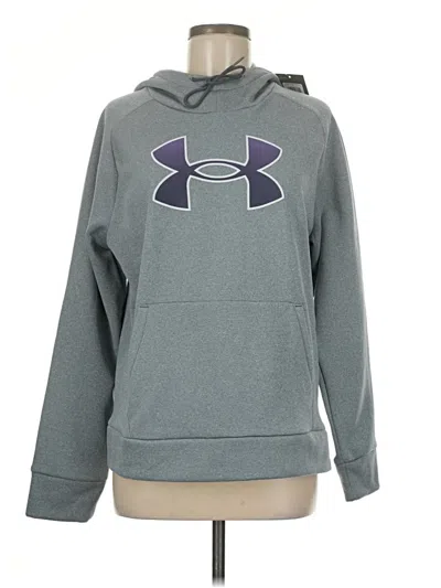 Pre-owned Under Armour Pullover Hoodie In Gray