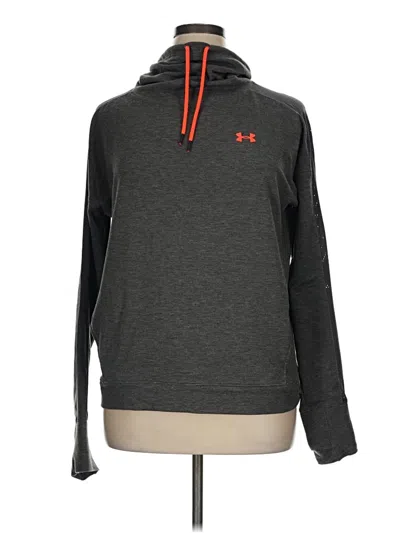 Pre-owned Under Armour Pullover Hoodie In Gray