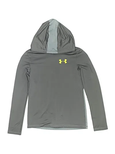 Pre-owned Under Armour Kids' Pullover Hoodie In Gray