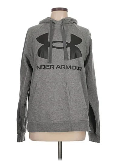 Pre-owned Under Armour Pullover Hoodie In Gray