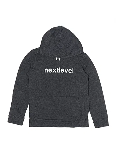 Pre-owned Under Armour Kids' Pullover Hoodie In Gray