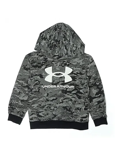 Pre-owned Under Armour Kids' Pullover Hoodie In Gray