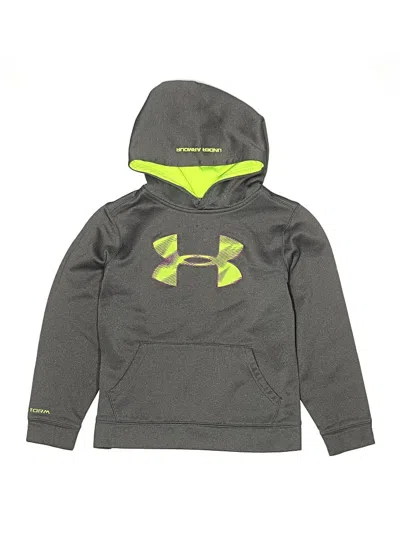 Pre-owned Under Armour Kids' Pullover Hoodie In Gray