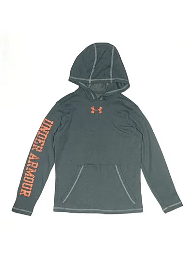 Pre-owned Under Armour Kids' Pullover Hoodie In Gray