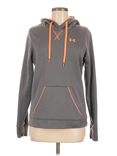 Pre-owned Under Armour Pullover Hoodie In Gray