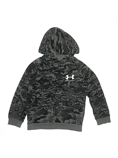 Pre-owned Under Armour Kids' Pullover Hoodie In Gray