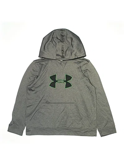 Pre-owned Under Armour Kids' Pullover Hoodie In Gray
