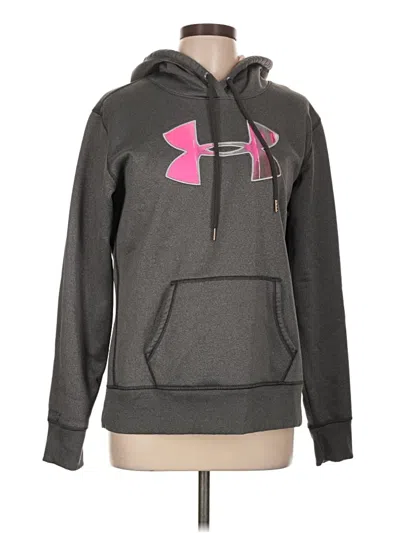 Pre-owned Under Armour Pullover Hoodie In Gray