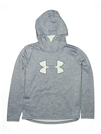 Pre-owned Under Armour Kids' Pullover Hoodie In Gray