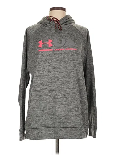 Pre-owned Under Armour Pullover Hoodie In Gray