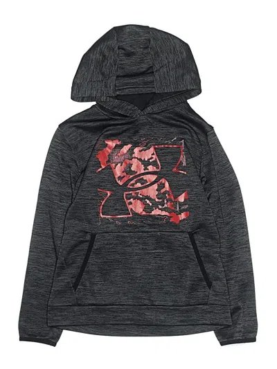 Pre-owned Under Armour Kids' Pullover Hoodie In Gray