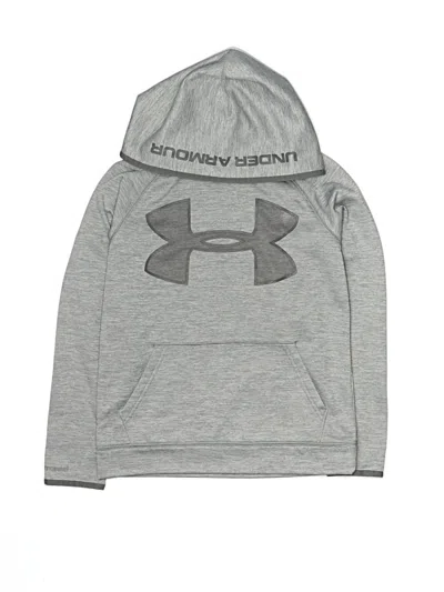 Pre-owned Under Armour Kids' Pullover Hoodie In Gray