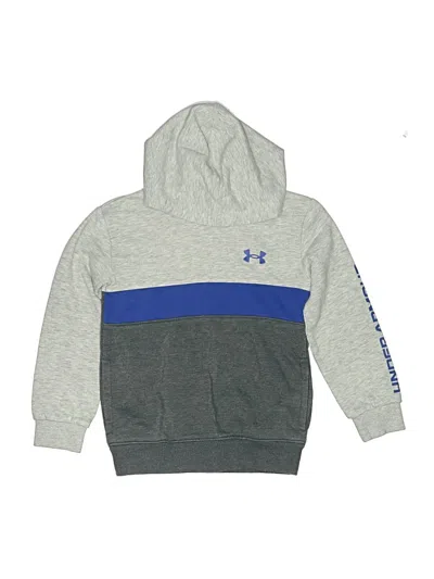 Pre-owned Under Armour Kids' Pullover Hoodie In Gray