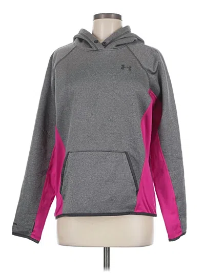Pre-owned Under Armour Pullover Hoodie In Gray
