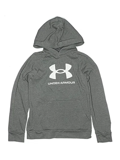 Pre-owned Under Armour Kids' Pullover Hoodie In Gray