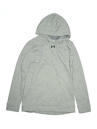 Pre-owned Under Armour Kids' Pullover Hoodie In Gray