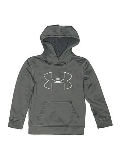 Pre-owned Under Armour Kids' Pullover Hoodie In Gray
