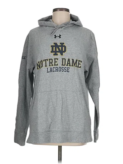 Pre-owned Under Armour Pullover Hoodie In Gray