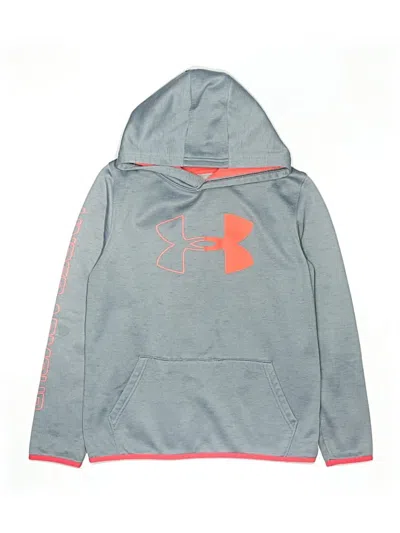Pre-owned Under Armour Kids' Pullover Hoodie In Gray
