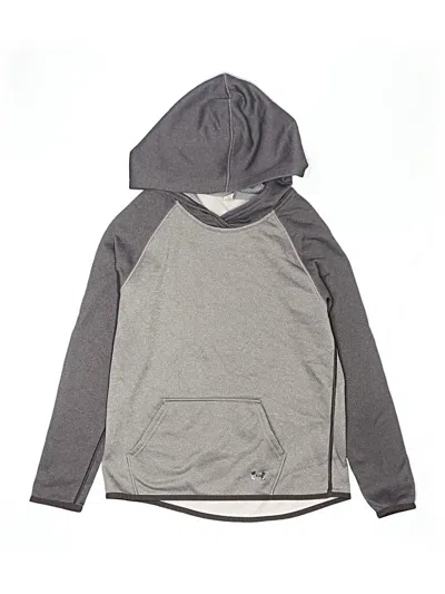 Pre-owned Under Armour Kids' Pullover Hoodie In Gray