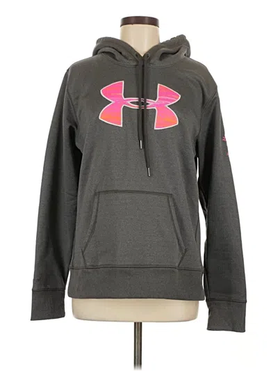 Pre-owned Under Armour Pullover Hoodie In Gray