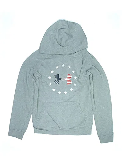 Pre-owned Under Armour Kids' Pullover Hoodie In Gray
