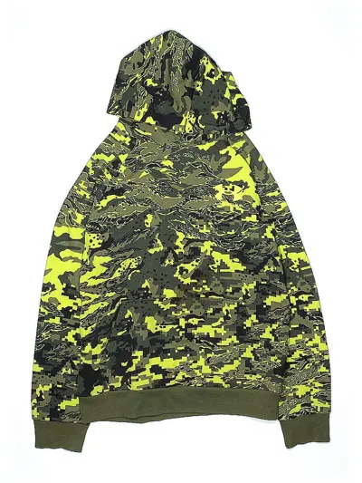 Pre-owned Under Armour Kids' Pullover Hoodie In Green