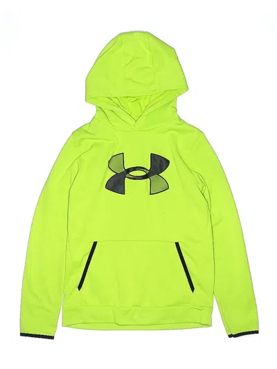 Pre-owned Under Armour Kids' Pullover Hoodie In Green