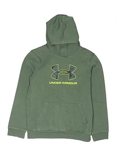 Pre-owned Under Armour Kids' Pullover Hoodie In Green