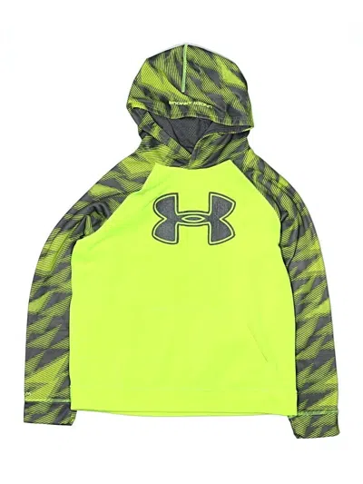 Pre-owned Under Armour Kids' Pullover Hoodie In Green