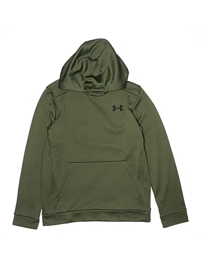 Pre-owned Under Armour Kids' Pullover Hoodie In Green