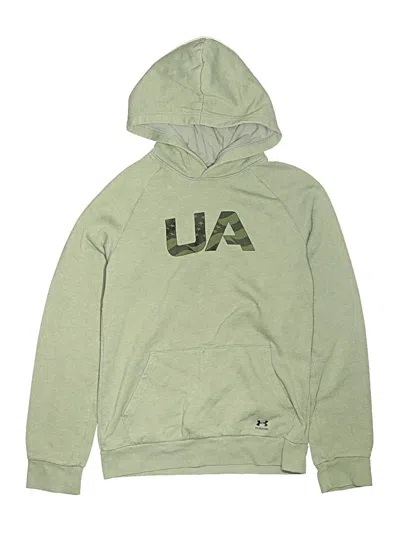 Pre-owned Under Armour Kids' Pullover Hoodie In Green