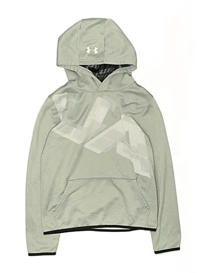 Pre-owned Under Armour Kids' Pullover Hoodie In Green