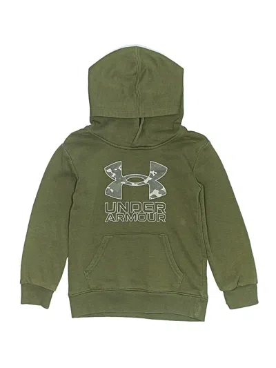 Pre-owned Under Armour Kids' Pullover Hoodie In Green