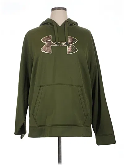 Pre-owned Under Armour Pullover Hoodie In Green
