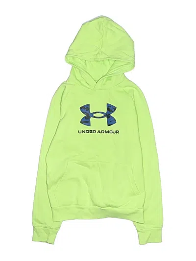 Pre-owned Under Armour Kids' Pullover Hoodie In Green