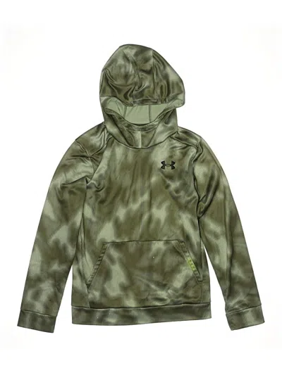 Pre-owned Under Armour Kids' Pullover Hoodie In Green