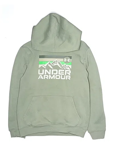 Pre-owned Under Armour Kids' Pullover Hoodie In Green