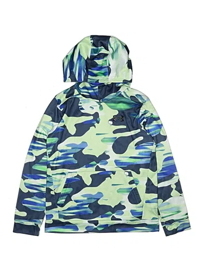 Pre-owned Under Armour Kids' Pullover Hoodie In Green