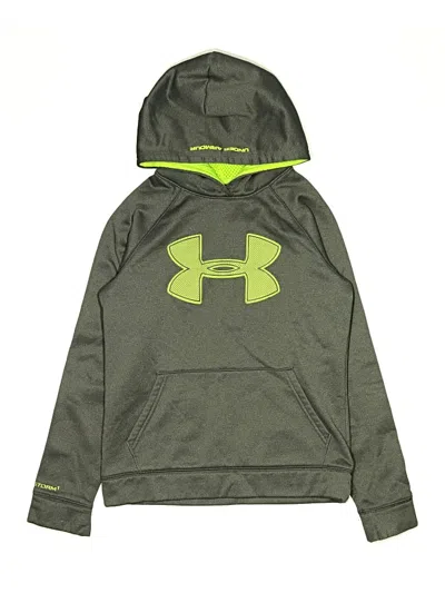 Pre-owned Under Armour Kids' Pullover Hoodie In Green