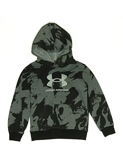 Pre-owned Under Armour Kids' Pullover Hoodie In Green