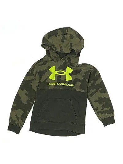 Pre-owned Under Armour Kids' Pullover Hoodie In Green