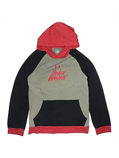 Pre-owned Under Armour Kids' Pullover Hoodie In Green