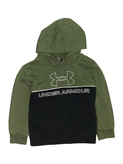 Pre-owned Under Armour Kids' Pullover Hoodie In Green