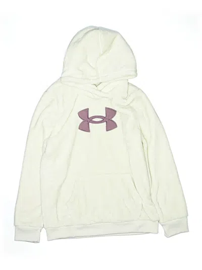 Pre-owned Under Armour Kids' Pullover Hoodie In Ivory