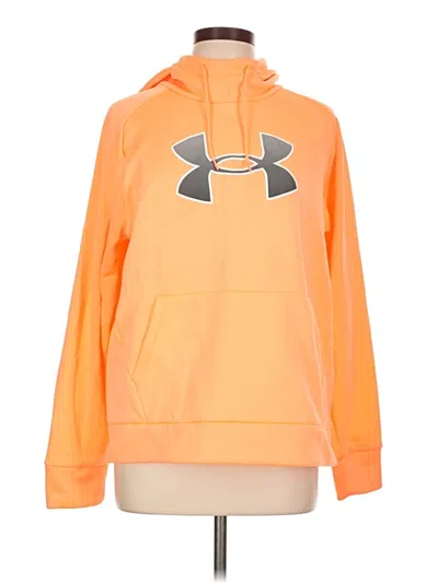 Pre-owned Under Armour Pullover Hoodie In Orange