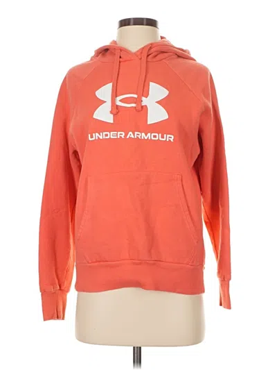 Pre-owned Under Armour Pullover Hoodie In Orange