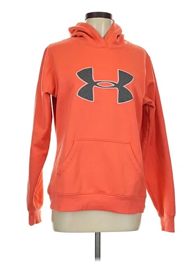 Pre-owned Under Armour Pullover Hoodie In Orange